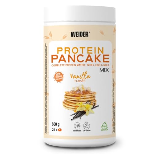 Weider Protein Pancake Mix, Vanille, 1er Pack (1x 600g), 0.6 kg