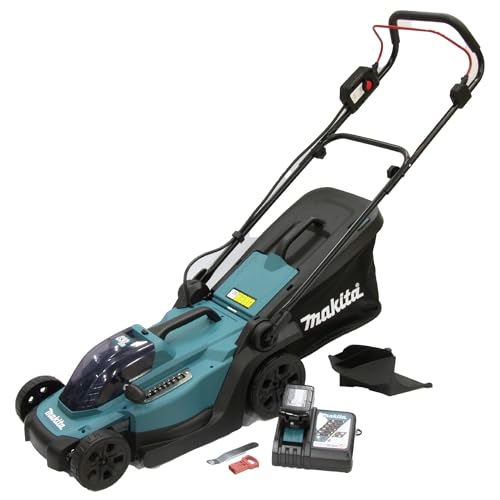 Makita DLM330RM Akku-Rasenmäher 18V / 4,0 Ah, 1 Akku + Ladegerät, Petrol