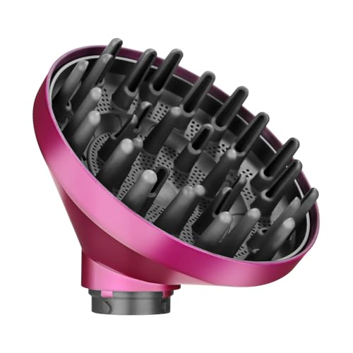 Xaosin Diffusor Aufsatz für Dyson Airwrap HS01 HS03 HS05, Diffuser Haare Locken Tragbarer Diffusordüse Haardiffusor-Aufsatz, Umwandlung für Airwrap Curling Styler in Einen Haartrockner Rosenrot