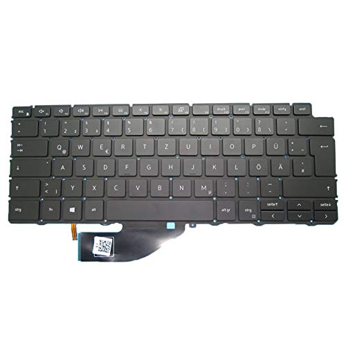 RTDPART Laptop-Tastatur Für Dell XPS 13 7390 9310 2-in-1 0G5CC0 G5CC0 NSK-ET0BC 0G Deutschy GR Schwarz Mit Hintergrundbeleuchtung Neu