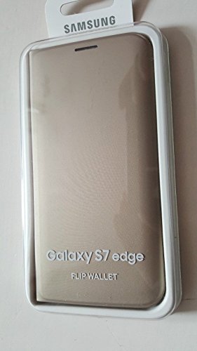Samsung Flip Wallet Schutzhülle (geeignet für Galaxy S7 edge) gold