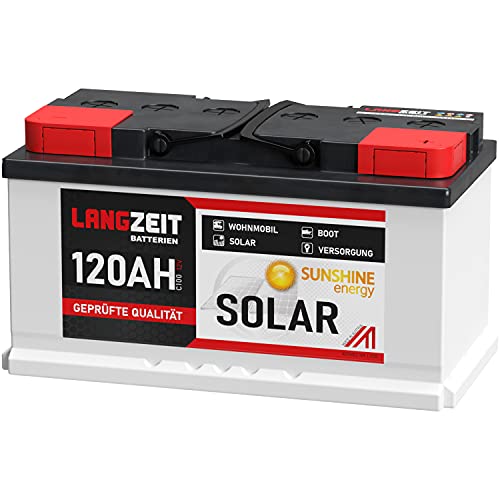 Solarbatterie 120Ah 12V Wohnmobil Boot Wohnwagen Camping Schiff Batterie Solar 100Ah