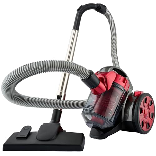 Clatronic® Staubsauger Beutellos | Testsieger Preis/Leistung bei Haus & Garten-Test | Beutelloser Staubsauger 700W | Bodenstaubsauger | Staubsauger inkl. Bürsten-/Fugendüse | BS 1308 rot