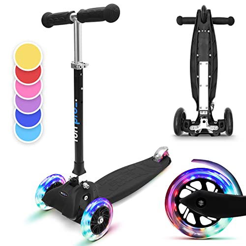 Fun Pro ONE Roller, der Sichere Premium Roller Kinder 3 Jahre, LED Räder, faltbar, ab Kleinkind Junge Mädchen, Kinderroller, 3 4 5 6 Jahre