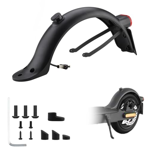 Foydream Hinterer Kotflügel Electric Scooter, E Scooter Schutzblech Hinten Kompatibel für Xiaomi E Roller Mi M365 1S Pro Pro 2