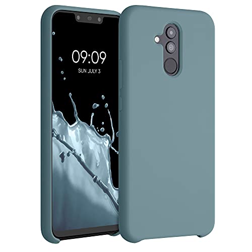 kwmobile Hülle kompatibel mit Huawei Mate 20 Lite Hülle - Silikon Handy Case - Handyhülle weiche Oberfläche - kabelloses Laden - Arctic Night