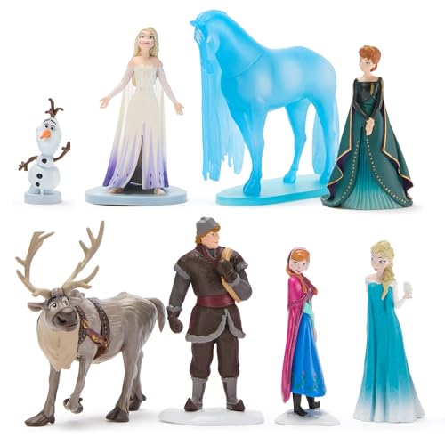 Disney Store Official - Die Eiskönigin - Völlig unverfroren - Spielzeugfigurenset - 8 Spielzeuge - Mit ELSA, Anna, Olaf, Sven, Kristoff und Nokk - Ab 3 Jahren geeignet