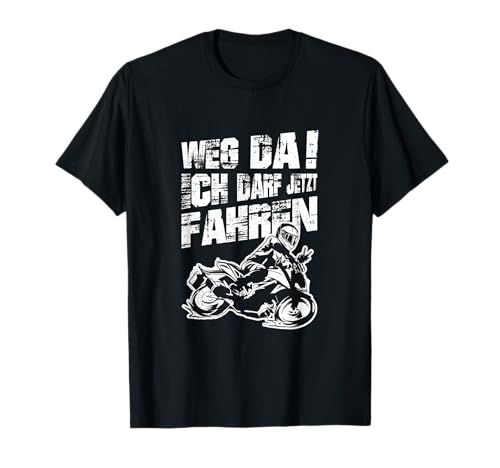 Motorrad Führerschein bestanden Fahrlehrer Fahrschüler Moped T-Shirt