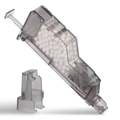 XXL Universal Speedloader 220 BB mit Pistolen Adapter für schnelles und sicheres Nachladen der Premium Airsoft 6MM BB Munition - Softair Kugeln