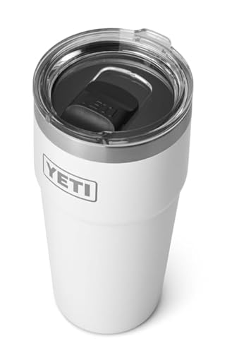 YETI Rambler Stapelbarer Becher Mit MagSlider Deckel, White, 20oz (591ml)