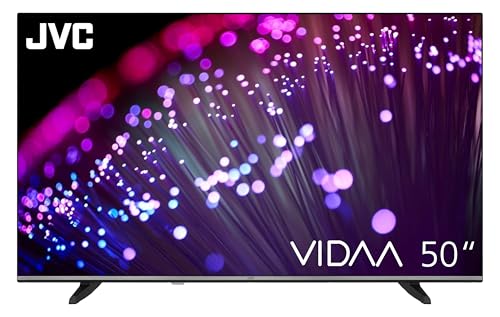 JVC Fernseher 50 Zoll Smart TV VIDAA LT-50VD3555 4K Fernseher UHD, HDR TV mit Dolby Vision und integriertem Triple-Tuner, LED TV schwarz