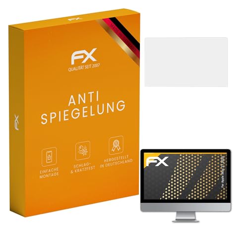 atFoliX Panzerfolie kompatibel mit Apple iMac 27 2020 Schutzfolie, entspiegelnde und stoßdämpfende FX Folie