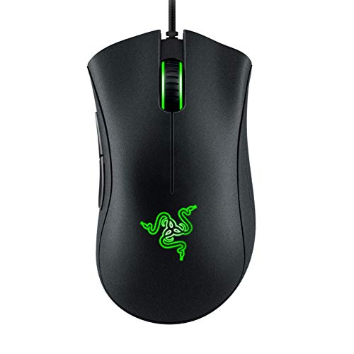 Razer DeathAdder Essential (2021) - Kabelgebundene Gaming-Maus mit Optischem Sensor mit 6400 DPI (5 programmierbare Tasten, Ergonomischer Formfaktor, 10 Millionen Klicks Lebensdauer) Schwarz