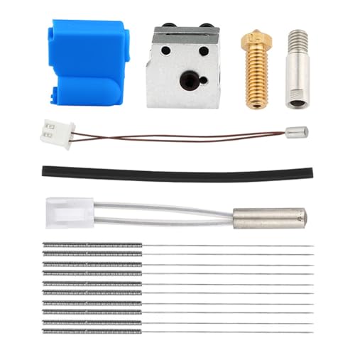 Tiardey 3D-Drucker-Kits, 24 V, 64 W, verbesserte PT100 Volcano, elektrische Silikondüse, Thermistor, Heizrohr, Heizblock, Extruderkopf für Sidewinder X1/Genius