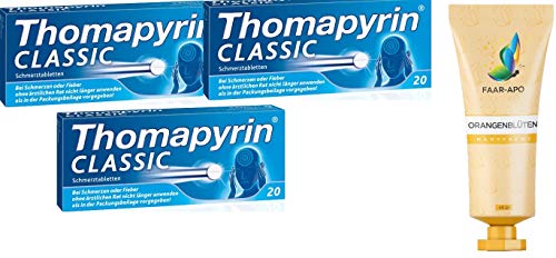 THOMAPYRIN CLASSIC 3 X 20 St Sparset inkl. einer hochwertigen Handcreme Marke Faar-Apo