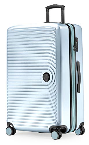 Hauptstadtkoffer Mitte - Großer Hartschalenkoffer, TSA, 4 Rollen, Check-In Gepäck mit 8 cm Volumenerweiterung, 77cm, 130 Liter, Pool Blue