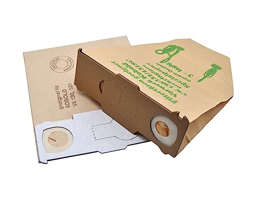 LeaBen 20 Staubsaugerbeutel kompatibel mit Vorwerk Kobold 130, 131 und SC-Modelle, CO₂ und Plastikfreie Verpackung