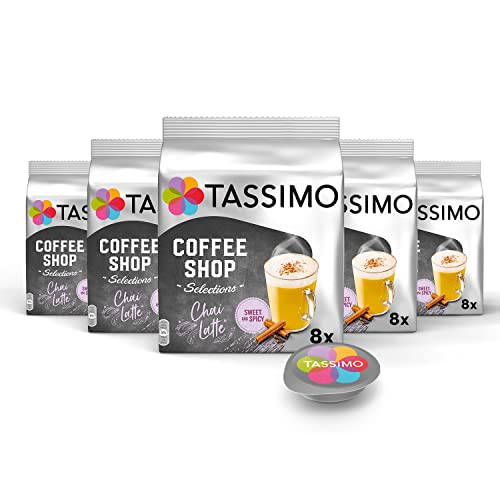 Tassimo Kapseln Coffee Shop Selection Chai Latte, 5 x 8 Pads, 40 Teekapseln
