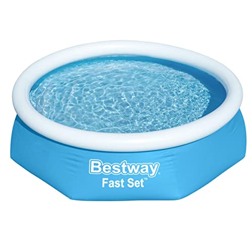 Bestway Fast Set Aufstellpool ohne Pumpe Ø 244 x 61 cm, blau, rund, 57448, 244 x 61 cm ohne Zubehör