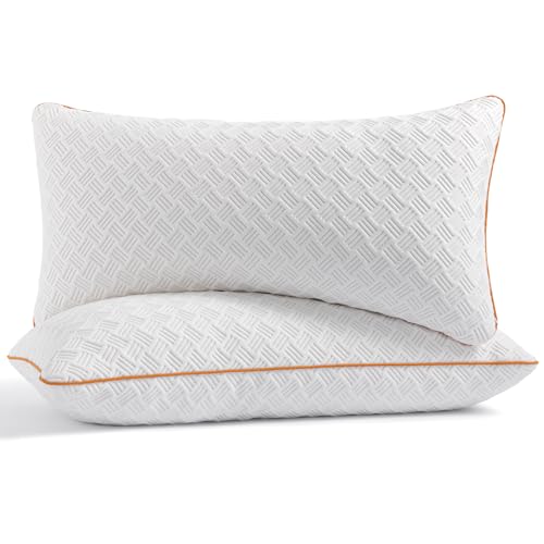 Twirest Kopfkissen 40x80cm（2er Set）, Memory Foam Kissen - gefülltes Schlafkissen, Höhenverstellbares Kopfkissen mit Reißverschluss, Abnehmbarer/Waschbarer Kopfkissenbezug