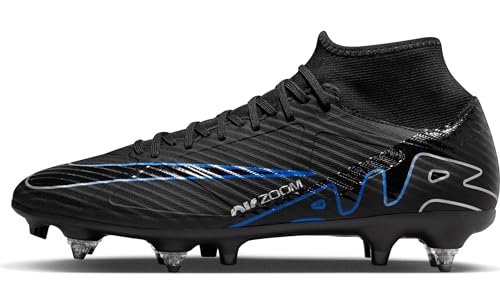Nike Fußballschuh Zoom Superfly 9 Acad Sg-Pro Ac, Schwarz Blau Black Chrome Hyper Royal, DJ5628-040, 36 EU (4 US)