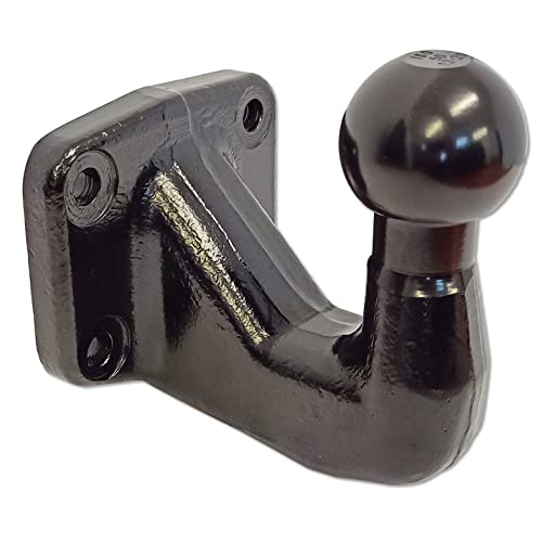 XIMPLIO Heavy Duty Duty 3500 kg / 250 kg / 25 kN Anschraubplatt Flansch Kugelkopf Anhängerkupplung Anhängebock Lochbild 83 mm x 56 mm