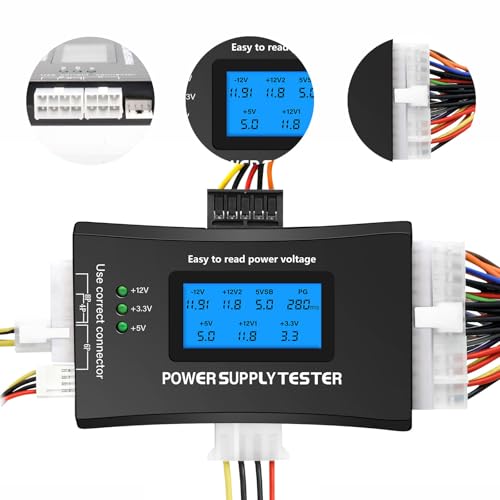 Netzteil Tester für PC,ATX Netzteil Tester,QIQIAZI 1,8