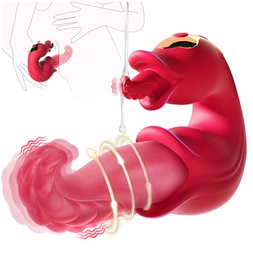 Dildo Vibrator Zunge mit Swingfunktion, Sex Spielzeug für die Frau Paare, Vibration Vibratorensets für Frauen Klitoris G Punkt, Realistische Anal Dildo Groß, Erotisches Sexspielzeug Sexmaschine