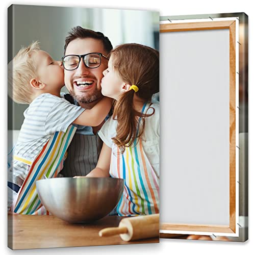 Ihr Foto auf Leinwand 20x30 cm SOFORT ONLINE Upload Ihr eigenes Bild auf Leinwand mit Holzrahmen - Wandbild mit Wunschmotiv - Persönliches Kunstdruck