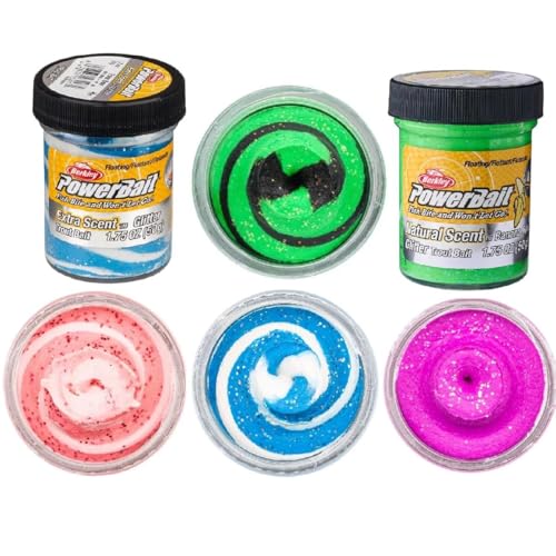 A&M Angelsport Powerbait Troutbait Paket 3-5 Gläser Gemischt Forellenteig