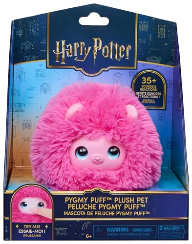 Wizarding World – Minimuff, interaktives Plüschtier mit über 35 Geräuschen und Reaktionen, Spielzeug für Kinder ab 6 Jahren, Harry Potter Fanartikel