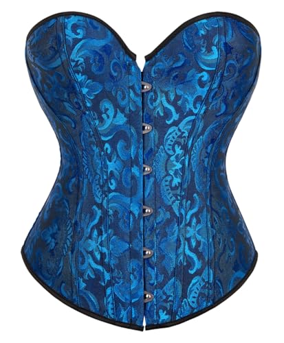 KUOSE Damen Vintage Halloween Korsett Bauchweg Corsage Top Übergrößen