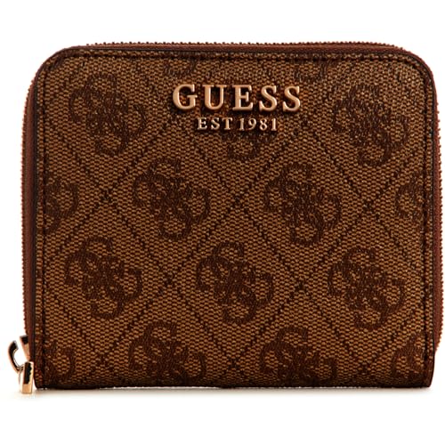 Guess Laurel Zip Around Wallet S Latte Logo