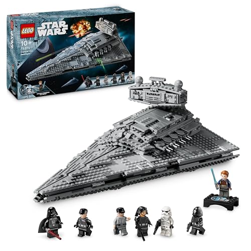 LEGO Star Wars Imperialer Sternzerstörer, Sternenschiff, Bauspielzeug, Spielset mit Darth Vader und Cal Kestis, Geburtstagsgeschenk für Jungen, Mädchen und Fans 75394