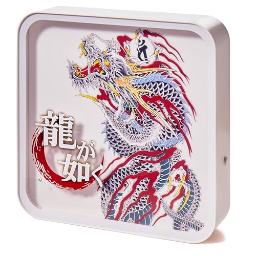 Numskull Offizielle Yakuza Acryl-Logo-Schreibtischlampe Wandleuchte für Schlafzimmer, Büro, Zuhause, Studium, Arbeit - Offizielles Yakuza Merchandise