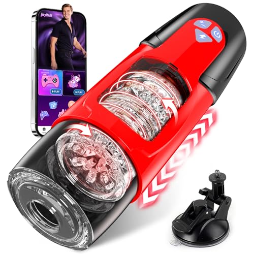 Honeyexp Sex Spielzeug für die Männer Masturbator Masturbieren für Männer 7 Modi Teleskopfunktion und Rotation, App-Steuerung Masturbatoren Taschenmuschi Penis Sexspielzeug Solo
