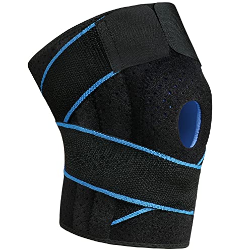 ACWOO Kniebandage Damen Männer,Verstellbare Kniestütze mit Seitenstabilisatoren & Patella Gel Pad, Orthopädische Kniestütze, Sport Bandage Knie für Meniskusriss, Knieschmerzen Lindern, Arthritis