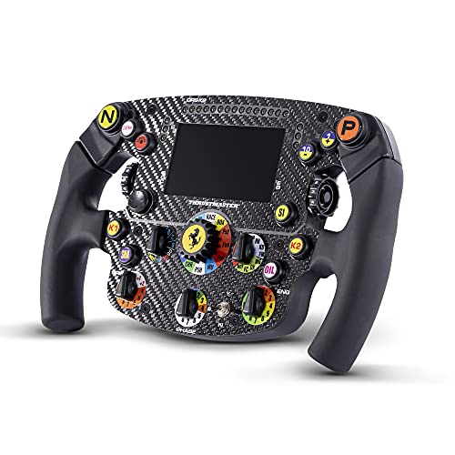 Thrustmaster Formula Wheel Add-On Ferrari SF1000 Edition, Replika-Lenkrad, PC, PS4, PS5, Xbox One und Series X|S, Armaturen mit Display und LEDs, 100% Karbonfaser-Frontplatte, Lizenziert von Ferrari