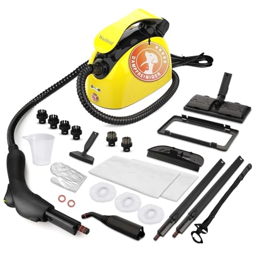 Dampfreiniger Handgerät,Tragbarer Dampfreiniger mit 21 Zubehörteilen,Mehrzweck Dampfreiniger für Zuhause von Tapeten,Boden,Teppich,Sofa,Polstermöbel,Auto,Fliesen,Polster,Bad Steam Cleaner