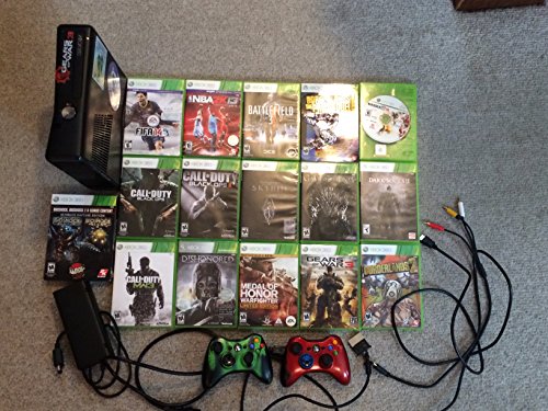 Xbox 360 - Konsole Slim 4 GB inkl. Kinect Sensor + Kinect Adventures, schwarz-matt