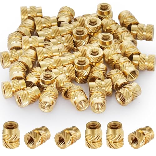 Gewindeeinsatz M2 Einschmelzgewinde Einpressmuttern 200 Stück Gewindeeinsatz 3D Druck M2×4×3,5mm Threaded Inserts Einschmelzmuttern Gewindeeinsätze für 3D-Druckkomponenten und Kunststoffteile