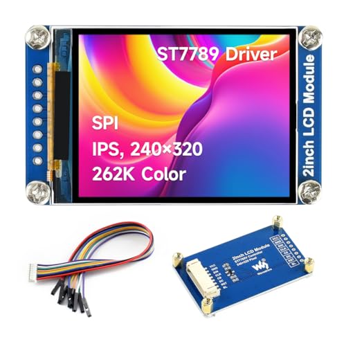 Waveshare 2inch LCD Module, 240×320 Resolution, IPS Display, with SPI Interface