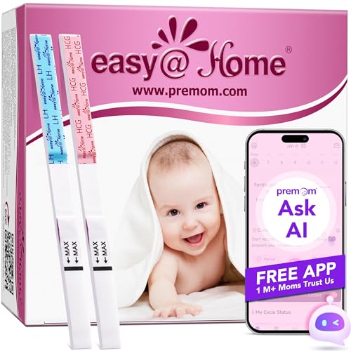 Easy@Home 50 Ovulationstest + 20 Schwangerschaftstest Frühtest - Empfidlich Kinderwunsch Fruchtbarkeitstests für Eisprung 25 mIU/ml und Schwangerschaftstests mit Optimaler Sensitivität