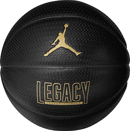 Jordan Legacy 2.0 8P In/Out Ball J1008253-051, Unisex basketballs, Black, 7 EU