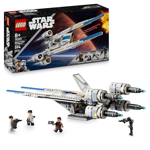 LEGO Star Wars 75399 Rebel U-Wing Starfighter - Spielzeug mit Schwenkflügelfunktion & 3 Minifiguren inkl. Cassian Andor & K-2SO Droidenfigur - Geschenk für Jungen ab 8 Jahren & Andor Staffel 2 Fans