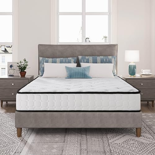 EGO HOME Taschenfederkernmatratze 180x200 cm | 22 cm Höhe, H3 mittelfest | Ergonomische 7-Zonen für optimalen Komfort & Stütze | Mit Komfortschaum & waschbarem Microfaser-Bezug | Öko-TEX Zertifiziert