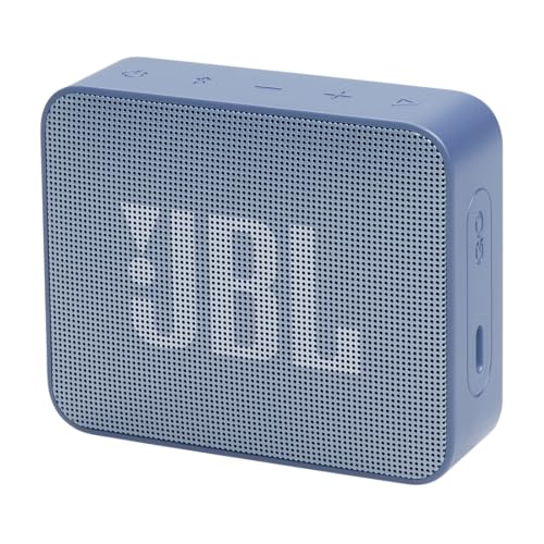 JBL GO Essential 2, tragbarer Bluetooth-Lautsprecher mit Original JBL Pro Sound, bis zu 5 Stunden Akkulaufzeit, mit IP67 wasserdichtem Design, Blau