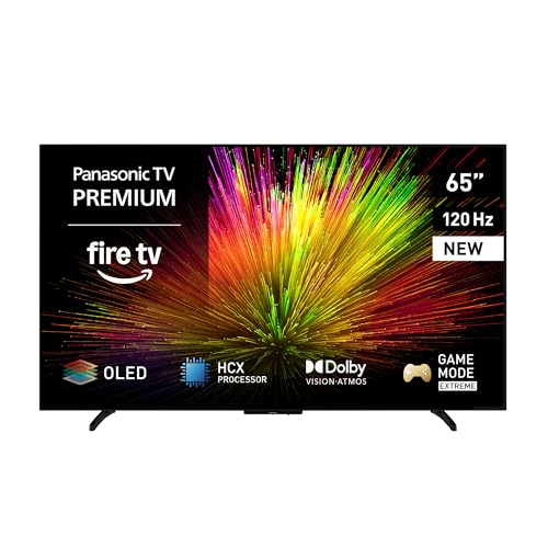 Panasonic Premium TV-65Z80BEZ, Z80B-Serie, 65 Zoll, 4K Ultra HD OLED Smart TV, 2025, Fire TV, Dolby Vision & Atmos, Game Mode Extreme, Alexa & Apple Support, Bluetooth, Schwarz