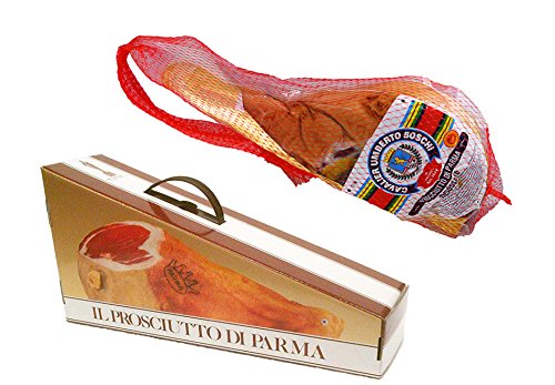 PROSCIUTTO DI PARMA g.U. (Cav. U. Boschi) Halber, Schinken Gewicht ca. 3,9 kg.+ Geschenkbox