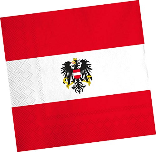 20 Servietten * ÖSTERREICH * für Party und Geburtstag von DH-Konzept // Austria Alpen Party Set Napkins Papierservietten